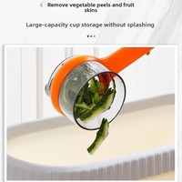 Huishoudelijke multifunctionele handmatige roestvrijstalen schilmes met opbergdoos voor groentegereedschap en fruit/aardappel schilmesjes
