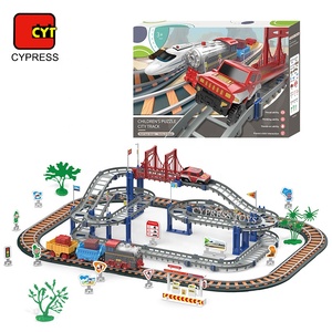 Nuovo Stile <span class=keywords><strong>Pista</strong></span> per Auto Giocattolo, Set <span class=keywords><strong>Pista</strong></span> da Corsa con Treno per Bambini con Suoni - Product Image 5