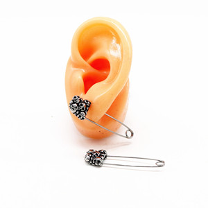 yunnique Skull <b>Earrings</b> Stainless Steel Geometric Party Jewelry Unisex <b>Piercing</b> Fashion Accessory - Product Image 2