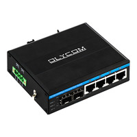 Switch PoE industriel géré à fibre optique 2x1000M SFP+ 4x10/100/1000M RJ45 802.3af/at/bt 60W PoE G.8032 ERPS SNMPv3