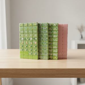 Mahjong américain de luxe, nouveau modèle, vert, en mélamine, quatre étages, 160 pièces, en acrylique, pliable, durable, écologique, résistant à l'eau - Product Image 6