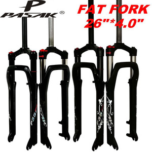 Neige 26 pouces vtt VTT fourche graisse vélo Air gaz verrouillage <span class=keywords><strong>Suspension</strong></span> 4.0T pneu 135mm magnésium alliage d'aluminium frein à disque - Product Image 5