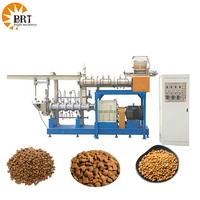 Máquina de fabricación de alimentos secos para gatos industriales, línea de producción extrusora de pellets de alimentación para perros de alta calidad completamente automática