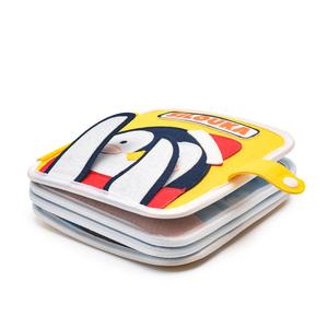 Libro Sensoriale in Feltro Personalizzato per Bambini, Gioco da Viaggio Portatile con Pinguini Antartici e Abbinamento Numerico per lo Sviluppo delle Abilità Motorie - Product Image 4