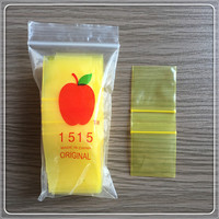 Sacs en plastique pour pommes de taille personnalisée, prix d'usine Qingdao, avec logo, petits sacs imprimés, mini-sacs refermables