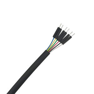Connecteur RJ12 6P6C câble téléphonique à 6 conducteurs avec fiche à boucle droite <span class=keywords><strong>ev3</strong></span> mâle vers prise Dupont câble RJ12 de longueur 0.8Ft/25cm noir - Product Image 5