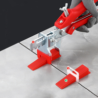 Vente chaude 100 pièces par sac clips de nivellement de carrelage de mur de plancher d'usine pour entretoises et pinces de carrelage d'épaisseur 1/8''
