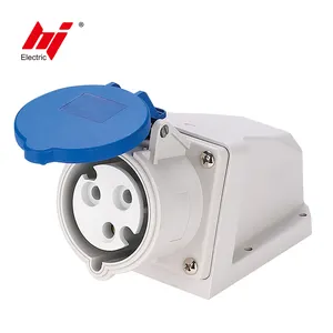 Wall Mount Industrial Socket 16A 230V 2P+E European Standard Socket Outlet