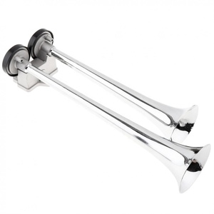 FA LA FA LA Dual Chrome Supporto del Tetto Air Horn Kit <span class=keywords><strong>Tromba</strong></span> 115 DB per I <span class=keywords><strong>Camion</strong></span> Big Rigs Compressor - Product Image 6