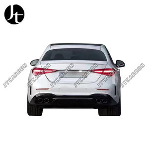 Diffuseur arrière pour <span class=keywords><strong>Mercedes</strong></span> Benz W206 classe C C200L C240 <span class=keywords><strong>C250</strong></span> c280 changement C63 AMG diffuseur de tuyau d'échappement de lèvre arrière - Product Image 2
