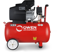 Compresseur d'air portable Owen Industrial pour peinture par pulvérisation minière, 24L, moteur à piston refroidi par air 2,5 CV avec réservoir