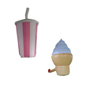 Dekorasi Iklan Dekorasi Es Krim Tiup, Kerucut Es Tiup Raksasa untuk Acara Promosi - Product Image 4