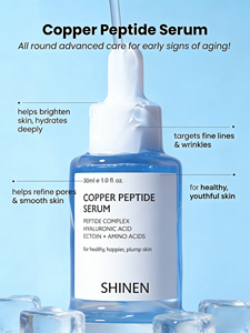 Suero cosmético coreano antiedad hidratante suavizante ácido hialurónico y suero de péptido de células madre de cobre - Product Image 2