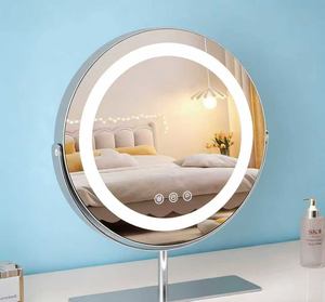 Espejo de Maquillaje con Luz LED de Escritorio, Espejo Giratorio Recargable, Espejo Inteligente con Luz de Relleno para Dormitorio, Famoso en Internet - Product Image 5