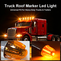 Feu de gabarit LED étanche IP68 certifié DOT SAE, type balle, pour toit de cabine et feux de dégagement latéraux de semi-remorque