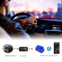 MINI ELM327 OBD2 V1.5 WIFI compatible con Android/IOS/PC compatible con todos los protocolos ODBII herramientas de diagnóstico de coche Detector de fallas Automotrices
