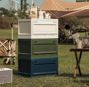 Home <b>Kitchen</b> Camping Multifunctional Plastic Folding Box Portable <b>Storage</b> Bin <b>Boxes</b> - Product Image 1