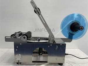 Machine de codage et d'étiquetage semi-automatique pour bouteilles rondes MT50, étiqueteuse autocollante pour petites bouteilles en verre, machine d'étiquetage manuelle - Product Image 6