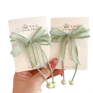 Peinado de moño para niños con lazo para el pelo, accesorio para el cabello de princesa, estilo coreano, lazo para el pelo popular para niñas dulces, cabello lindo - Product Image 5