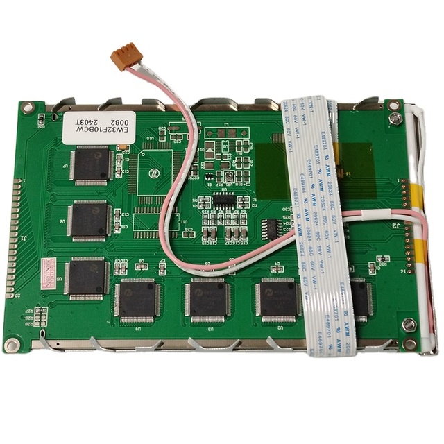 5.7-Inch STN-LCD Monochrome Screen Industrial LCD Modules with White Characters on Blue Background EW32F10BCW