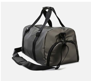Unisex Striped Nylon Duffel Bag 25L Zipper Closure Softback Casual Fashionable Sports Travel Multi-functional Waterproof - Product Image 4
