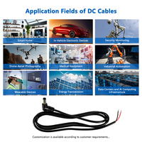 Câble d'alimentation coudé DC5521 mâle 22AWG de 100 cm, câble de connexion DC pour instrument de soin de la peau