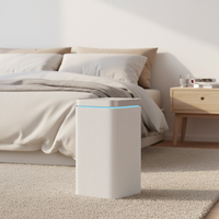 Penjernih Udara Elektrik untuk Rumah Pintar dengan Filter HEPA 13, Layar LED, Konektivitas WiFi, Aromaterapi, Instalasi Desktop
