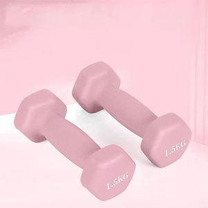 Conception de logo personnalisé, ensemble d'haltérophilie fixe hexagone de musculation, 1 à 20lb, haltères d'entraînement en néoprène pour femmes - Product Image 2