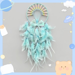 Nouvelle conception <span class=keywords><strong>en</strong></span> gros : Attrape-rêves mural bohème violet avec plumes, décoration artistique pour cadeau de mariage - Product Image 3