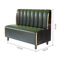 Großhandel Moderne Restaurant-Möbelsets Café Fast-Food-Sitzbänke Sofa Metall-Restauranttische und Stühle Set