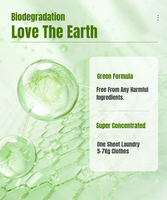 Feuilles de détergent à lessive super concentrées et écologiques