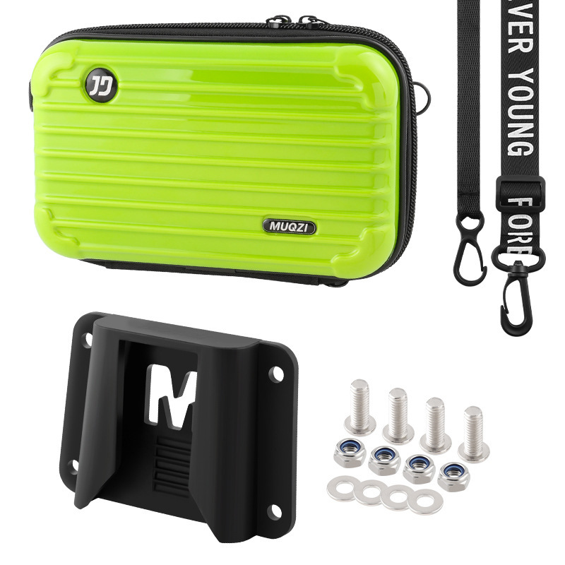 base + sac de voiture, ensemble vert.