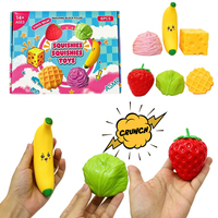 Ensemble cadeau de jouets anti-stress à presser, saveurs fraise, chou, gaufre, fromage, banane, beurre, en provenance de l'entrepôt américain – Promotion