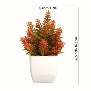 Vente <span class=keywords><strong>en</strong></span> gros de 16.5cm de mini plantes artificielles d'automne <span class=keywords><strong>en</strong></span> <span class=keywords><strong>pot</strong></span> d'<span class=keywords><strong>eucalyptus</strong></span> pulvérisé dans des pots de plantes d'intérieur <span class=keywords><strong>pour</strong></span> décoration de plantes de jardin - Product Image 5