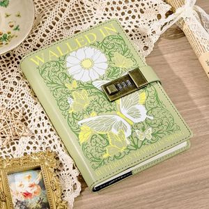 Cuaderno de Notas Retro con Contraseña para Estudiantes, Libreta Pequeña con Candado, Diseño Fresco, Venta al por Mayor, Modelo para Regalos Transfronterizos - Product Image 4