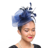 Topi Fascinator Formal Bunga Berkualitas Tinggi Warna-warni Kentucky Derby Topi Gereja Jaring Bernapas Nyaman Dapat Disesuaikan Wanita Pantai