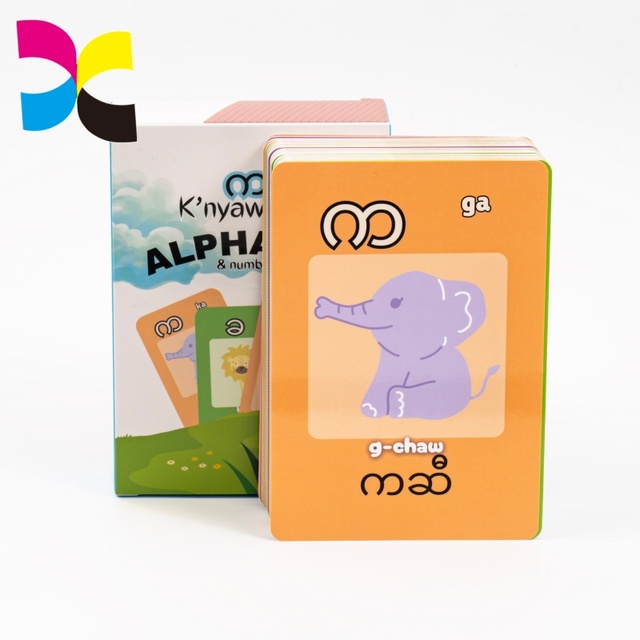 Eco-Friendly Recyclable Flash Cards with Full Color Printing Custom Card Games