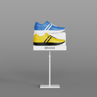 Présentoir de magasin de marque personnalisée Présentoir de baskets de sport de comptoir Présentoir de chaussures à talons hauts