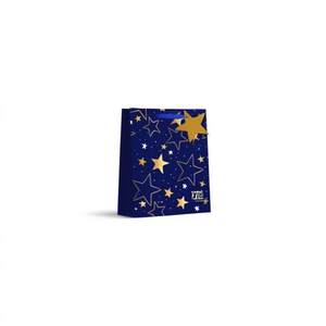 Mnj Gift Bag Large Size 12Pcs Blue Gold Stars Party Supplies - Product Image 1
