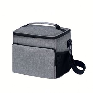 Sac isotherme pour déjeuner personnalisé avec logo, en Oxford 600D, isolé pour le bureau, les voyages, les pique-niques, sac thermique souple, boîte isotherme avec bandoulière - Product Image 1