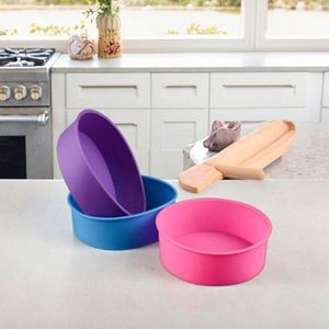 Molde de silicona antiadherente de liberación rápida para pasteles, utensilios para hornear, molde redondo de 9 pulgadas, 8 pulgadas, 6 pulgadas, moldes de silicona para pasteles y magdalenas - Product Image 6