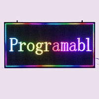 Tablero de señal de mensaje móvil programable de texto LED RGB 960*320mm con pantalla de desplazamiento P5 para exteriores