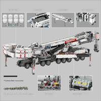 Ubricks E1001 9177PCS Série Ingénierie 2024 Liebherr 11200 Grue Mobile Modèle de Blocs de Construction Jouet Technique Cadeau de Festival