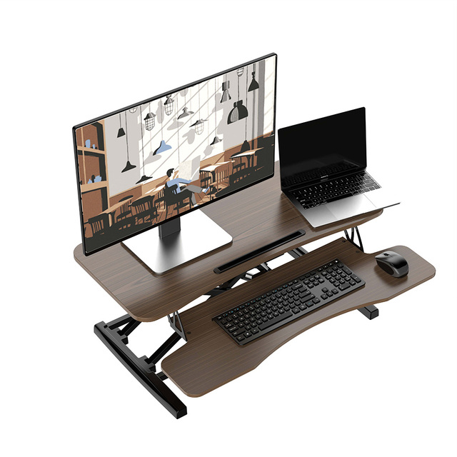 Cheap Office Furniture Sit Stand up Desk Converter Folding Modern Office Furniture Height Adjustable Standing Desk Riser
