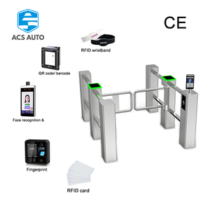 Torniquete de Giro Anticolisión ACS AUTO con Reconocimiento Facial y Huella Dactilar, Autenticación Dual, Acero Inoxidable 304 para - Product Image 1