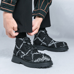 Nouvelles Bottes Décontractées Montantes pour Hommes 2026 à Semelle Épaisse Rehaussante – Tendance Mode Polyvalente pour Adolescents - Product Image 2