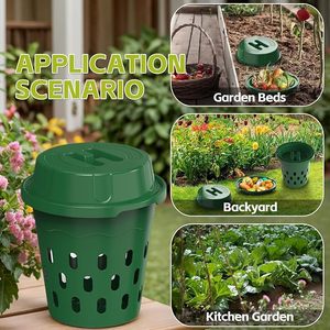 Composteur de jardin <span class=keywords><strong>enterré</strong></span> avec couvercle, composteur de vers de terre souterrain pour les déchets de jardin et de cuisine, vente en gros, logo personnalisé - Product Image 1