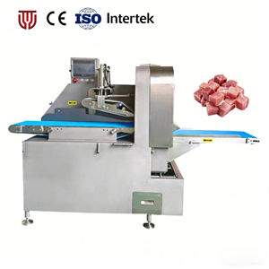 Machine industrielle de découpe en blocs et en dés de viande congelée (bœuf, porc, poulet) entièrement automatique, haute vitesse, 800 kg/h, en acier inoxydable 304, pour la transformation - Product Image 1