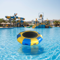 Trampoline aquatique gonflable en PVC personnalisé pour parc, trampoline aquatique pour enfants et adultes, amusement en plein air/intérieur