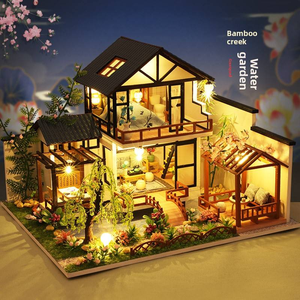 Jeu de puzzle en <span class=keywords><strong>bois</strong></span> DIY créatif Cottage Bamboo Creek Water Garden - 101-500 pièces - Cadeau d'anniversaire pour les 14 ans et plus - Product Image 4